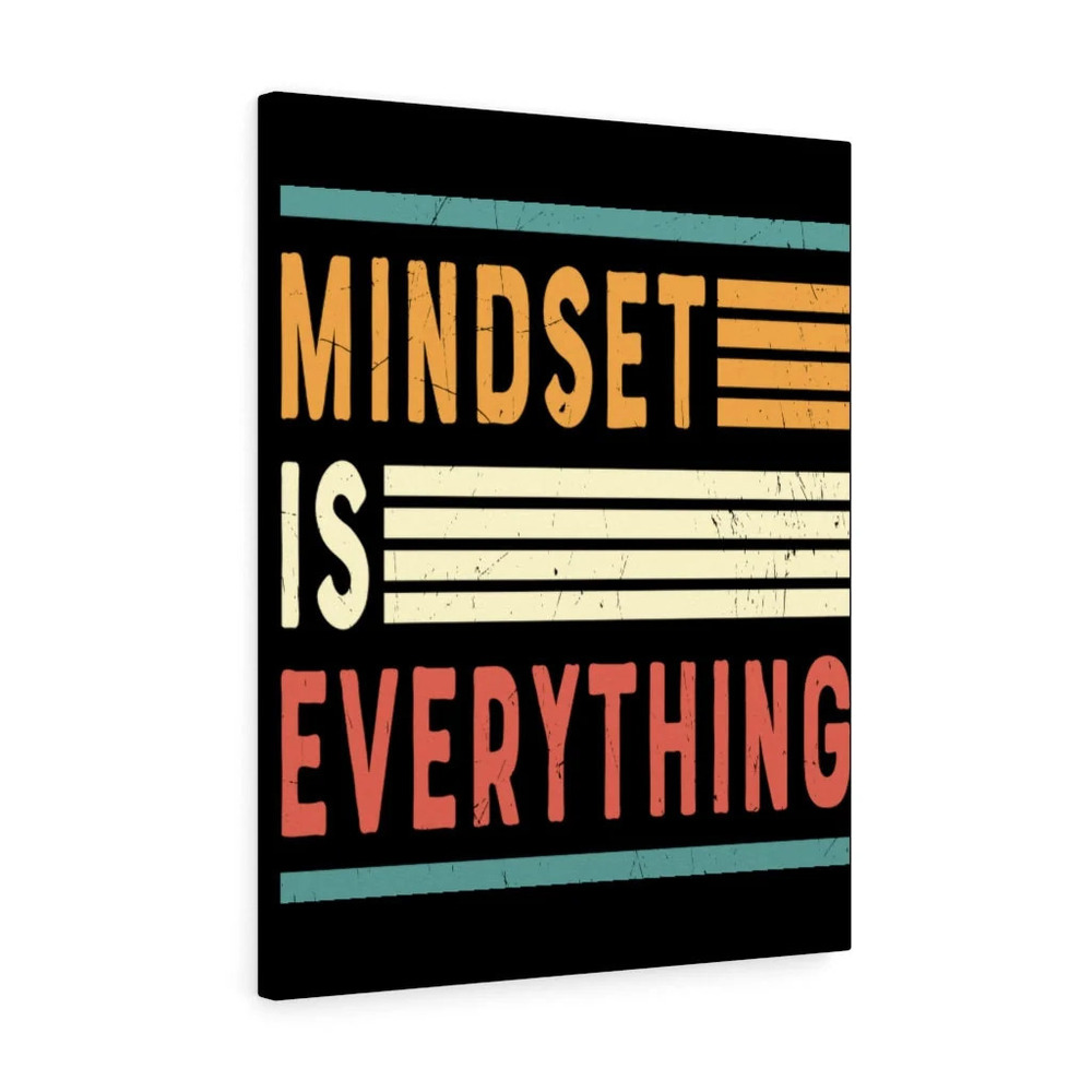 Inspirational Wall Art Mindset Is Everything Wall Art Motivation for Inspiring
